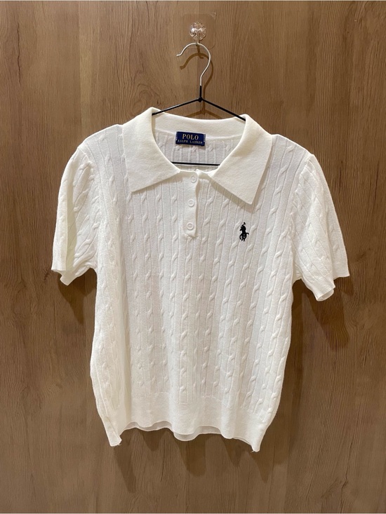 Polo Ralph Lauren Sweaters - Polo by Ralph Lauren Cream Cable-Knit Polo Sweater